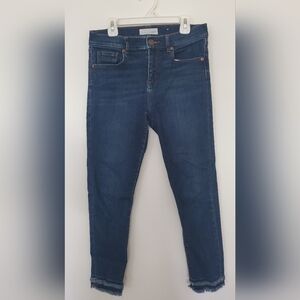 4P LOFT Fringe Hem Skinny Jeans